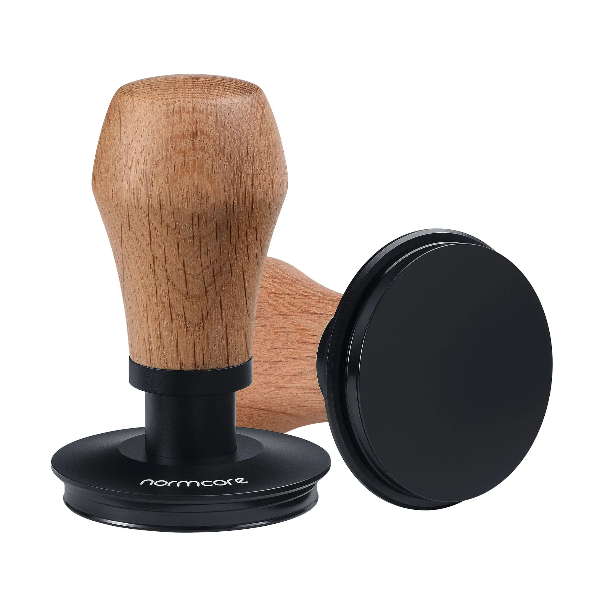 Normcore V4 Spring-loaded Tamper - OAK - Titanium PVD Coating Base
