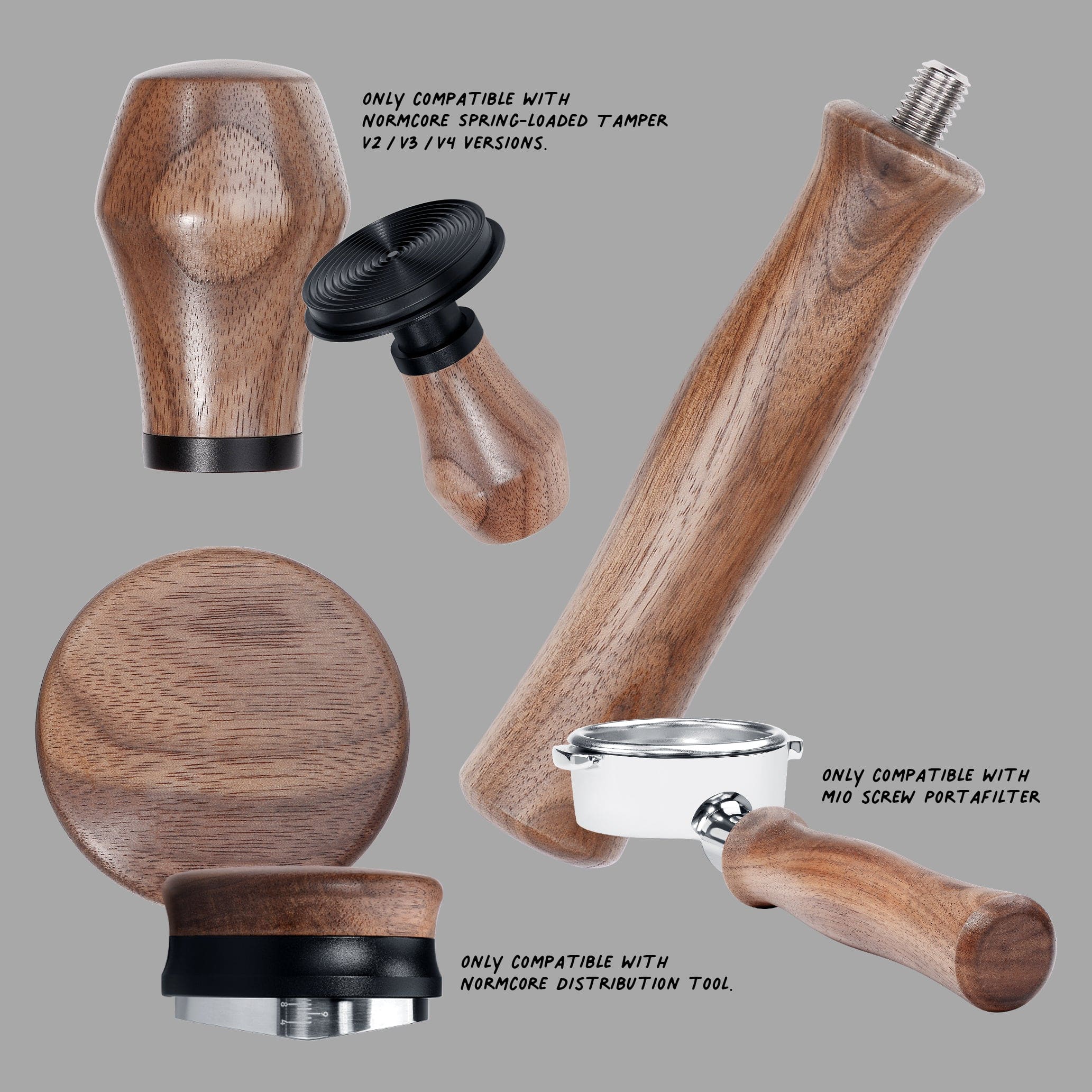 Normcore Wooden Replacement Walnut Handle